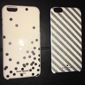 Bundle of 2 Kate Spade iPhone Cases (6S+)